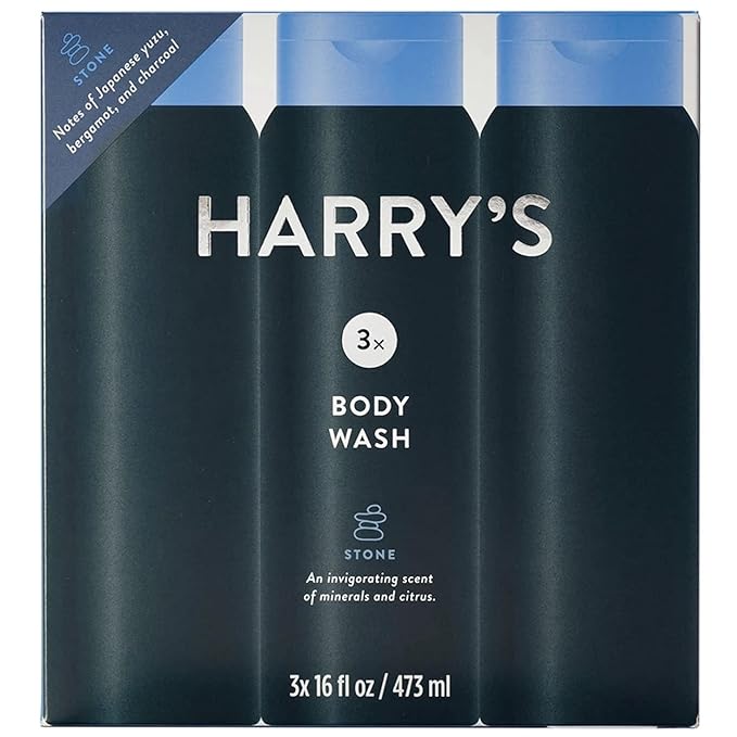 Harry�s Men�s Body Wash Stone Scent 16 Fluid Ounce (Pack of 3)