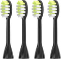 4Pack Replacement Toothbrush HeadsCompatible for Ph One Soni Care Electric Toothbrush Head HY1100 HY1200 BH1022(Black)