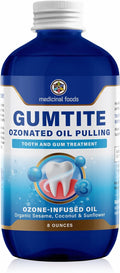 Medicinal Foods Gumtite Ozonated Mouthwash Oil | Natural Treatment for Gum Health | Oral Care | Gum Inflammation Relief | Plaque Prevention | Fight Bad Breath | Gum Repair &amp Dental Health