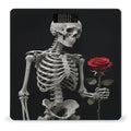 Skeleton Holding A Red Rose Bathroom Scale for Body Weight LCD Display Digital Bathroom Scale Tempered Glass Bathroom Weight Scales Fashion Smart Scales for Home Bedroom 400 Lb