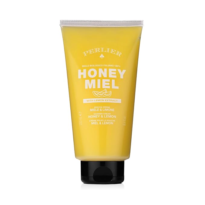 Perlier – Honey + Lemon Revitalizing Body Cream 8.4 oz Rich Velvety Moisturizer with Organic Italian Honey &amp Lemon Extract Deep Hydration Botanical Oils Refreshing Scent
