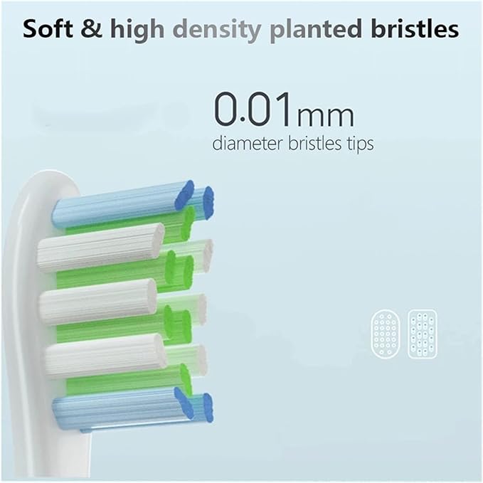 20pcs Brush Head ReplacementCompatible for Oclean X/X PRO/ Z1 Toothbrush Soft Bristle Brushes Replaceable(10 Grey 10 Pink)