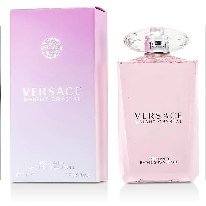 Versace Bright Crystal for Women Perfumed Bath &amp Shower Gel 6.7 Ounce