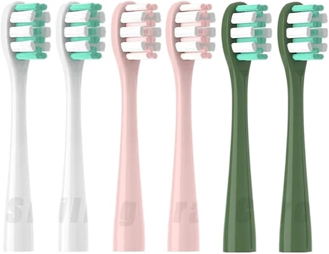 6/12PCS D1/D2/D3 Replacement Electric Toothbrush Head Soft Bristles Cleaning Vacuum Replace Brush with Dust Cover(6PCS Mix)