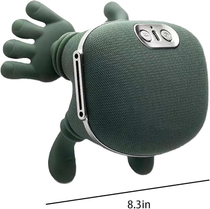 Real Touch Heat Massager Neck Massager with Fingers Portable and Rechargeable Advanced Thermal Therapy at Home Adjustable Straps for Drop Protection Applicable to Back Arms Legs (Black)