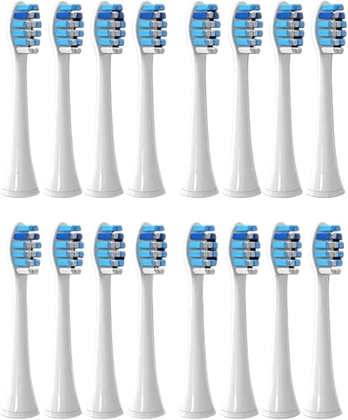 Compatible for Philips Sonicare Toothbrush Brush Head Replacement Heads HX3/HX6/HX9 Series HX3210/3211/6150/6500/6510/6530/9342/6730(16P3)