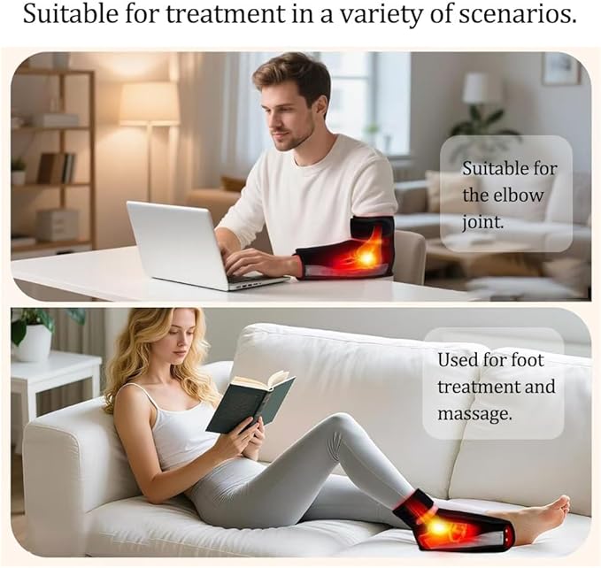 Red Light Therapy for Feet Light Therapy Heat Foot Wrap Red Light Therapy Feet &amp Ankles Heat Therapy &amp Timer Joint Ankle Heel &amp Daily Foot Pain Relief Relaxation &amp Comfort