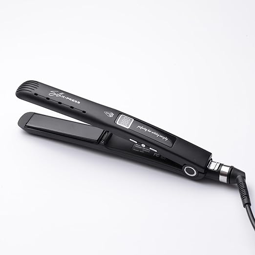 COCCO® Silk Xpress PRO Ceramic 1 Flat Iron - Advanced Titanium Plates with Nano Ceramic &amp Tourmaline Patented Nano Technology for Professional Hair Straightening &amp Styling