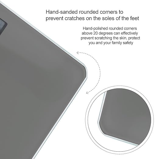 Smart Scale for Body Weight Automatic Switch Digital Bathroom Weighing Scale Grey