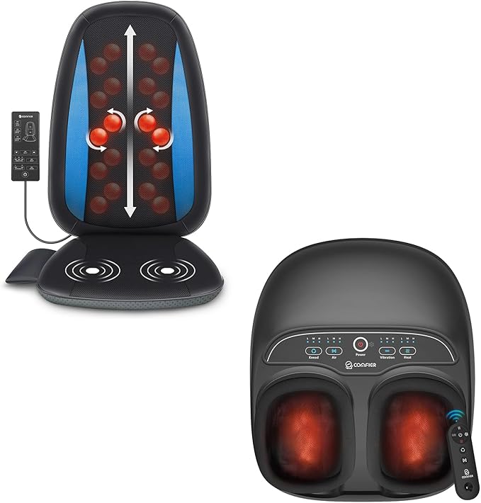 COMFIER Foot Massager Machine &amp Shiatsu Back Massager