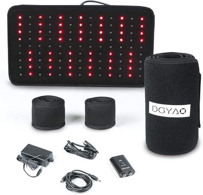Red Light &amp Near Infrared Therapy Wrap FDA Cleared Led Light Therapy Back Pain Relief Device Wearable Deep Penetrating Pad Relief for Joints Knee Pain