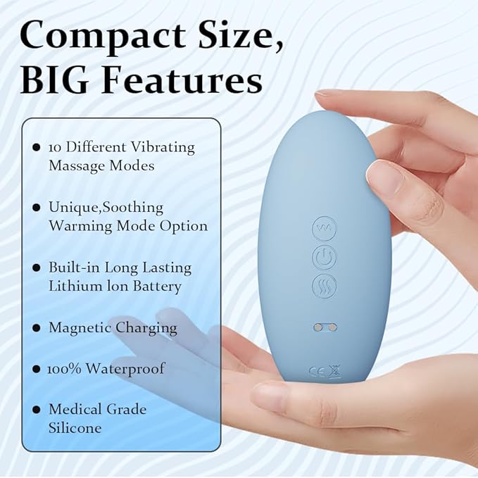 TMJ Relief Products Jaw TMJ Relief Massager Ergonomic TMJ Massage Tool - Gentle Vibrations and Heat for Pain Relief Tension and Stiffness