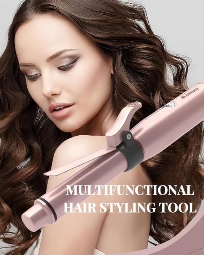 Cordless Curling Iron Mini Curling Iron Travel USB Rechargeable Ceramic Curling WandHair Straightener and Curler 2 in 1 Mini Flat Iron with 3 Temp Setting Curlers for Short Hair