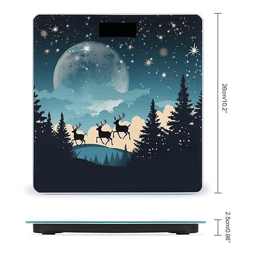 Christmas Winter Scale for Body Weight Smart Scales Digital Bathroom Scale High Precision Weighing Scales with Large Display Weighing Machine for People