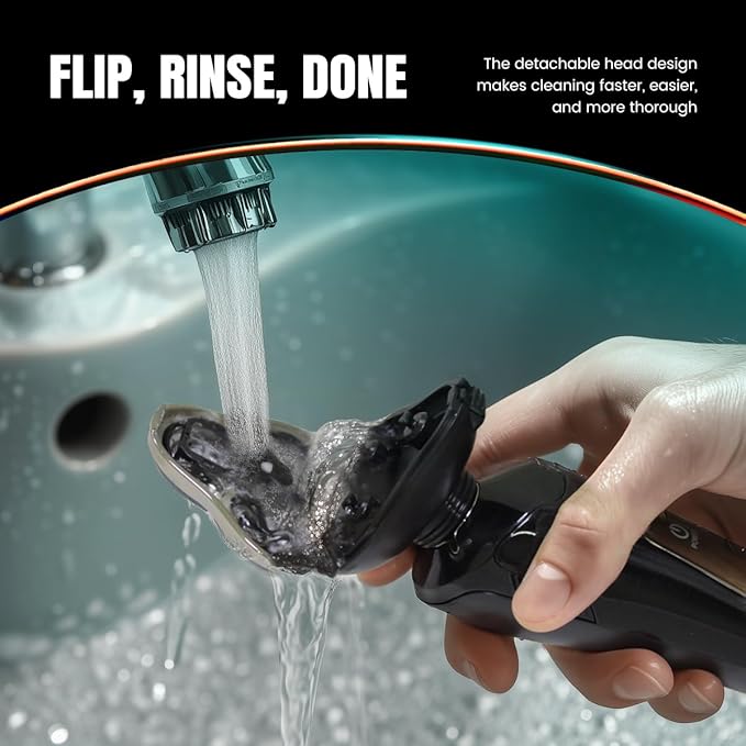 Electric Razor for Men - Rechargeable Electric Shaver for Men Rechargeable Waterproof Wet Dry Cordless Razor