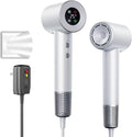 Hair Dryer Blow Dryer with Diffuser with 110000 RPM Motor Professional High-Speed Blow Dryer for Fast Drying Low Noise Ionic Hair Dryer 4 Temps &amp 2 Speeds for Home Salon White