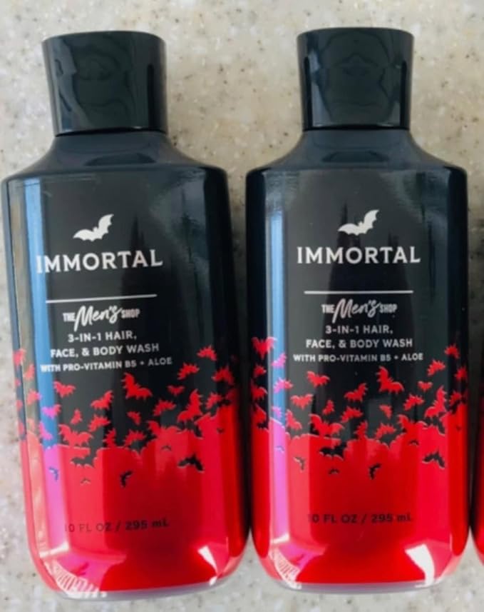 IMMORTAL 3-in-1 Hair Face &amp Body Wash 10 oz Bath &amp Body Super Smooth Bodycare