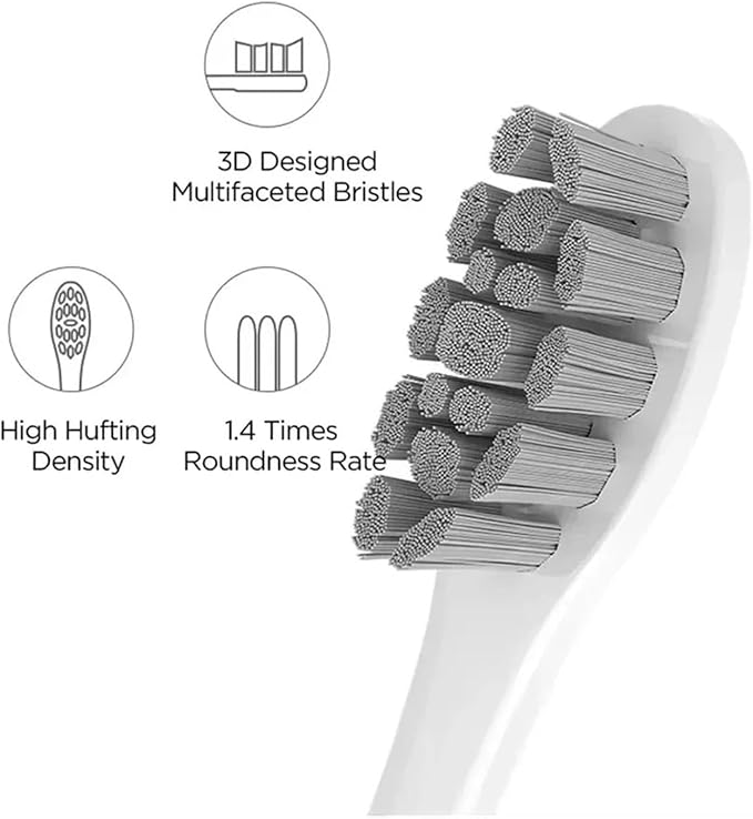 Compatible for Oclean X pro Z1 X10 E1 Air 2 All Series Accessories  Toothbrush Brush Heads(P1C1 2PCS)