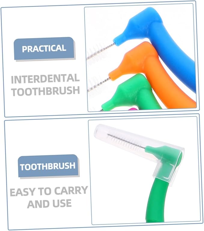 90pcs Interdental Brush for Cleaning Shaped Oral Care Tools for and Wisdom for Home Use