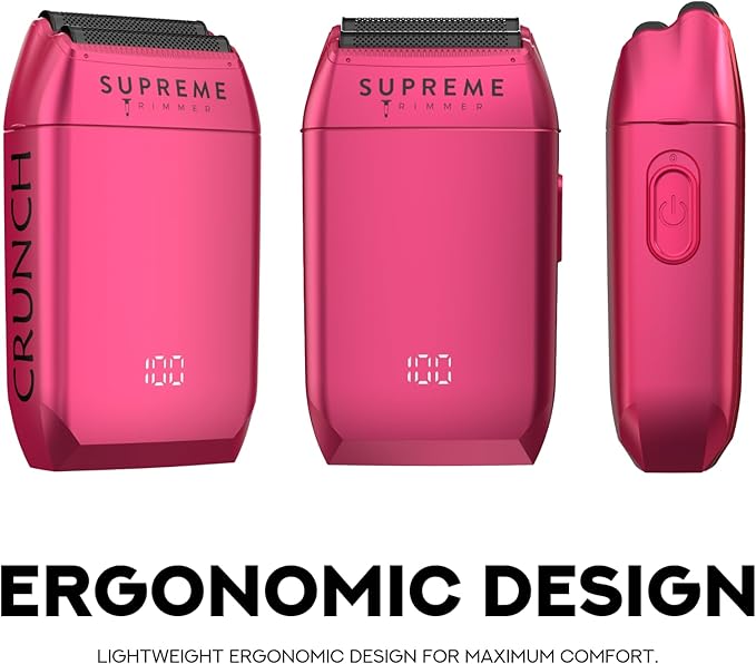 Supreme Trimmer Crunch STF602 – Waterproof Double Foil Shaver for Men | 150 Min Runtime Wet/Dry Cordless &amp Corded Electric Razor | Hypoallergenic Foils for Face Head &amp Stubble
