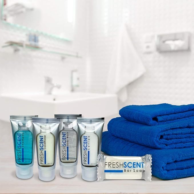 Freshscent Body Wash 1oz (100 Pack) Hotel Travel Size Bulk Amenities and Toiletries for Hospitality