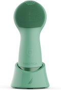 Nautica PC130 Sonic Facial Cleansing Brush Made with Ultra Hygienic Soft Silicone Waterproof and Rechargeable Face Scrub Brush for Men &amp Women - (Pond)