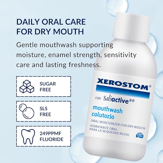 With Saliactive For Dry Mouth Or Xerostomia Mouthwash 250ml