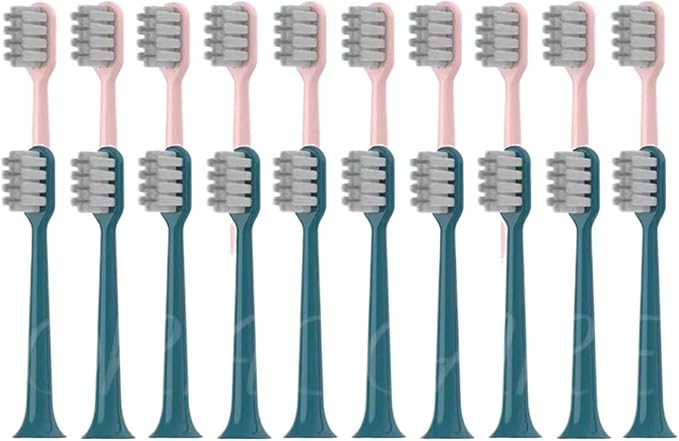 Replacement Toothbrush HeadCompatible for Q-05/Y2 Electric Heads Soft Bristle Whitening Brush(20PCS Mix)
