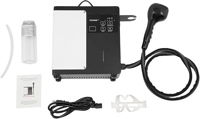 Nano Hair Steamer with Digital Display - 5 Adjustable Mist Levels and 60min Timer Hair Coloring Hair Perm Dyeing Scalp Hairdressing Care Sprayer for Deep Conditioning