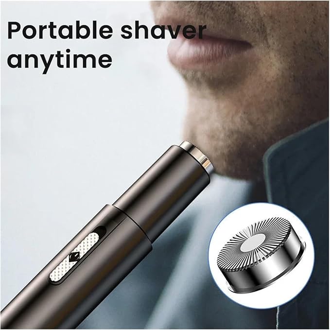 Electric Nose Hair Trimmer Mens Nose and Ear Remover Automatic Washable Hair Clipper USB Rechargeable Shaving(Black)