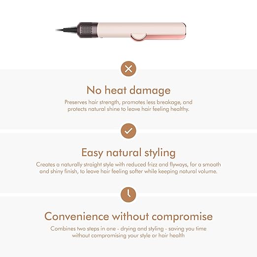Dyson Airstrait™ Straightener Wet to Dry Hair Straightener No Heat Damage No hot Plates All Hair Types