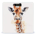 Stylish Animal Watercolor Giraffe Bathroom Scale Weight Scale for Body WeightHighly Accurate Digital Weighing Machine Clear LED Display Digital Bathroom Body Scale 400lb/182kg
