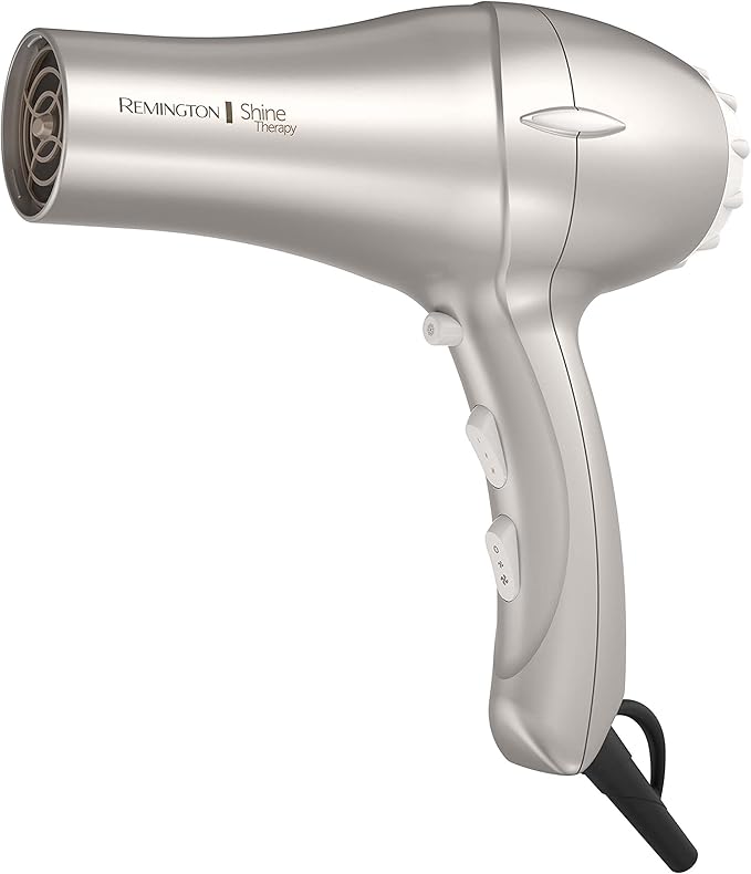 REMINGTON Shine Therapy Argan Oil &amp Keratin Hair Dryer/Blow Dryer (Pack of 2)