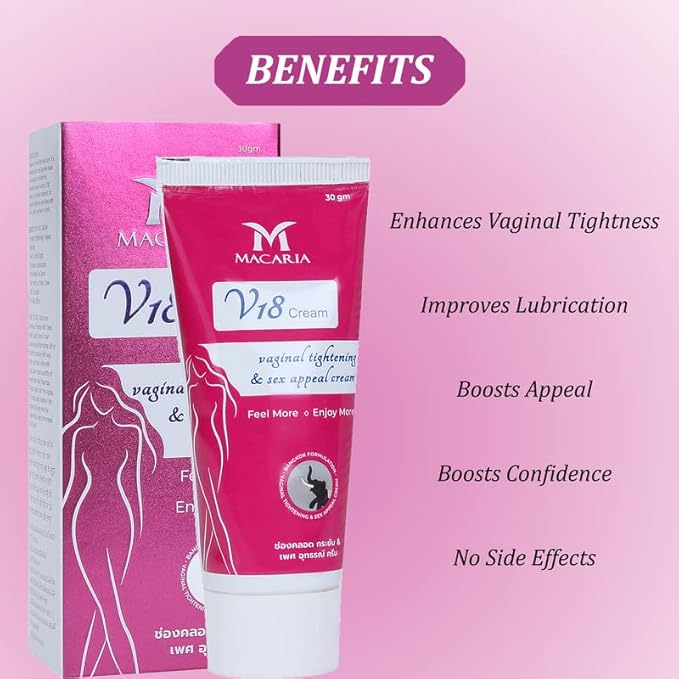 MACARIA Vaginal Pussy Yoni Instant Tightening Shrink Cream Gel for Women Intimate Parts Feminine Care