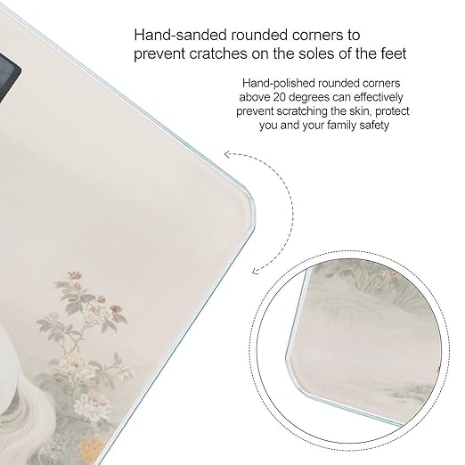 Elegant Horse Weight Scale Large Digital Bathroom Scales with Bright LED Display Non Slip Digital Scale and Step On Fashion Weighing Machine for Body