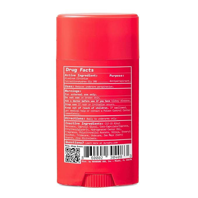 Duradry Clinical-Strength Antiperspirant Deodorant for Women and Men – Clean Formula with Natural Ingredients – Fights Odor &amp Excessive Sweat – Limitless (Cool Citrus + Cedar) - Pack of 2