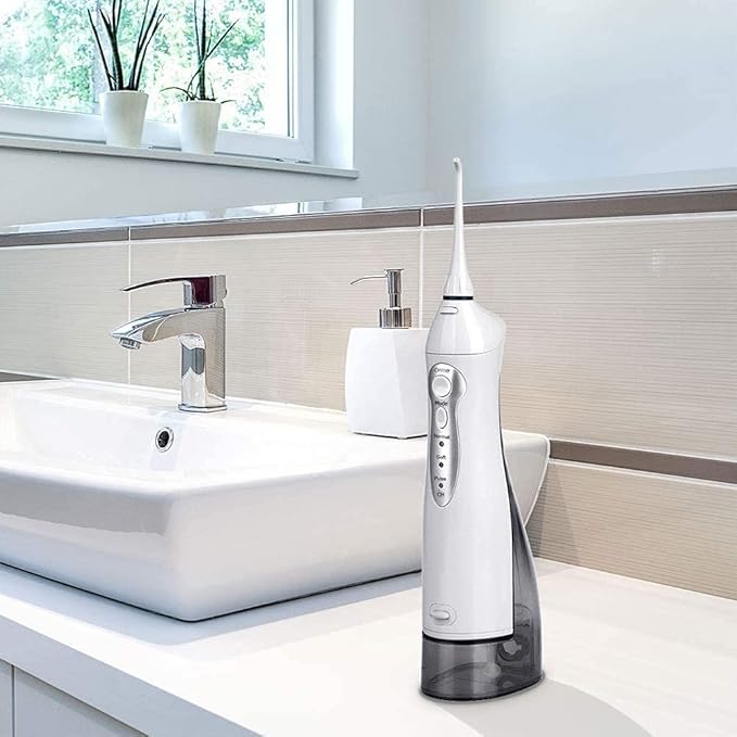 Water Flosser Cordless Water Dental Flossers 3 Modes IPX7 Waterproof Portable Water Pick Teeth Cleaner for Home&ampTravel USB Rechargeable 220ML Water Tank