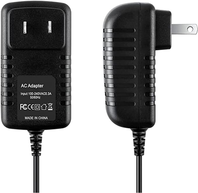 2-Prong 5V AC/DC Adapter Compatible with Nicwell F5025 F5020E Smart Oral Irrigator 4 Operation Modes Dental Flosser Rechargeable IPX7 Water Teeth Cleaner Picks Power Supply Battery Charger
