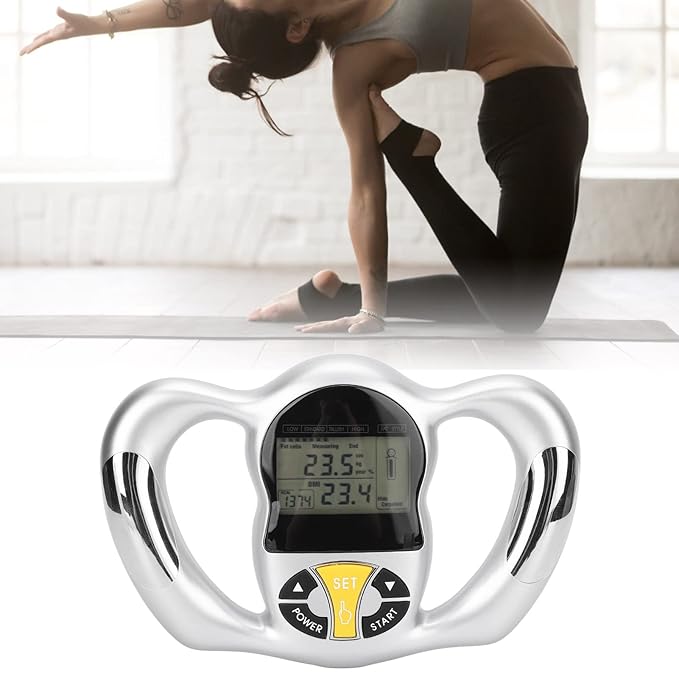 Handheld Body Fat Loss Monitor Body Composition Monitor with Scale BMI Meter Fat Analyzer Health Monitor Body Fat Monitor Device Handheld Body Fat Measurement Tool