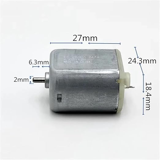 1pc FF-260PA-2474 3V 3.7V 4.2V 10300RPM High Speed Mini 24mm*18mm Flat Motor DIY Electric Shaver Razor Toy Model