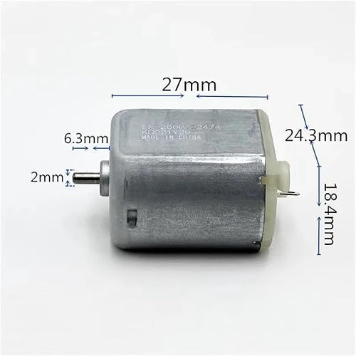 1pc FF-260PA-2474 3V 3.7V 4.2V 10300RPM High Speed Mini 24mm*18mm Flat Motor DIY Electric Shaver Razor Toy Model