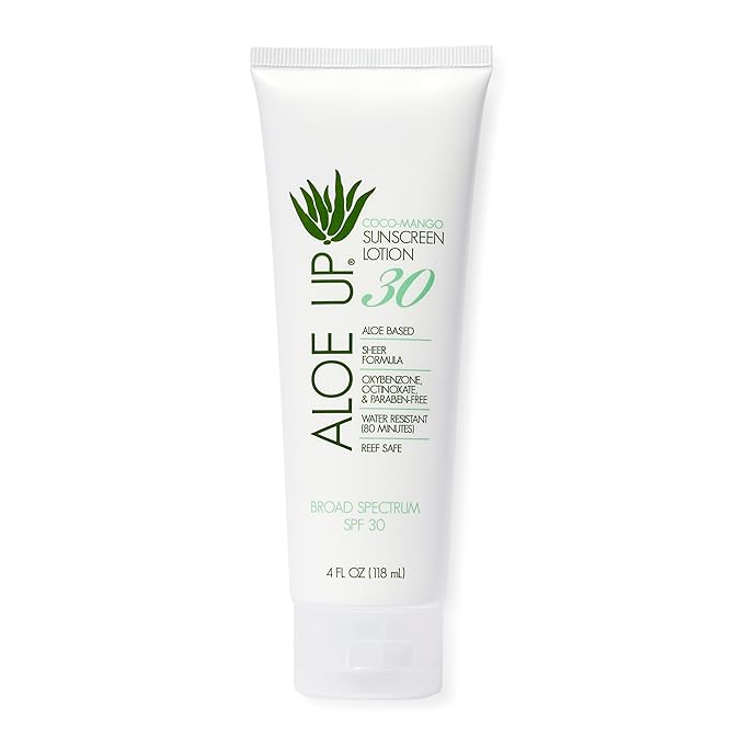 Aloe Up White Collection Sunscreen Spray SPF 50 White Collection Sunscreen Lotion SPF 30 After Sun Light Moisturizer and SPF 25 For the Face Daily Moisturizer Sunscreen - Suncare Bundle - 4 Items