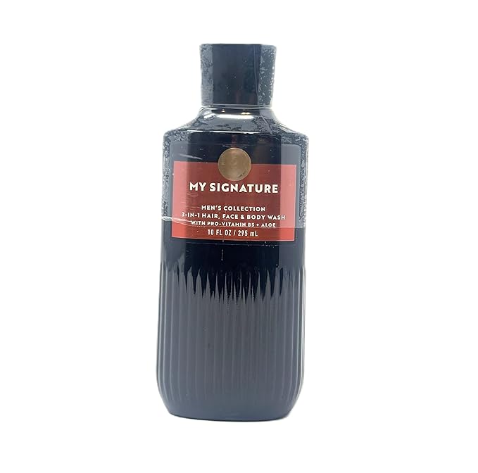 Bath and Body 3-in-1 Hair Face &amp Body Wash for men's collection (10 fl oz / 295 mL My Signature)