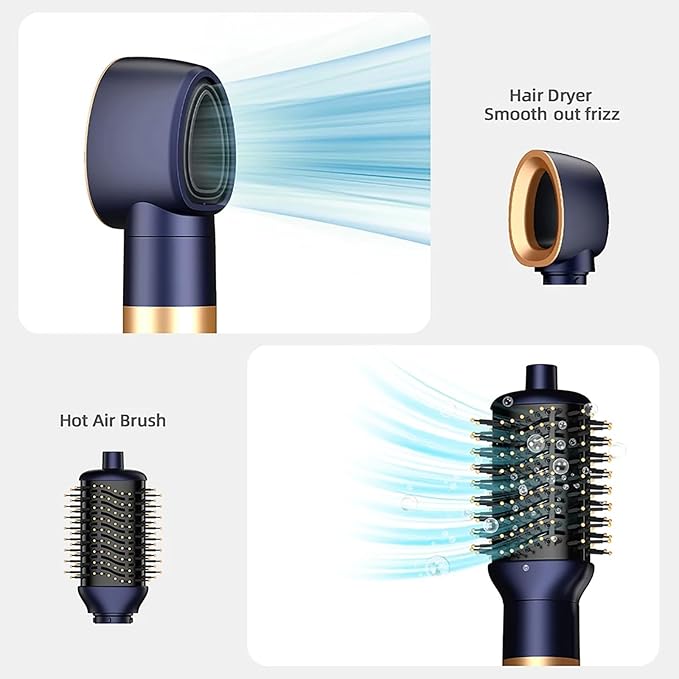 Automatic Curl Hair Curler Volume Waver Air Wrap Rotating Curling Iron 5 in 1 Curling Wand Set with Ceramic Barrel for Long/Medium Hair Include Glove &amp Clips
