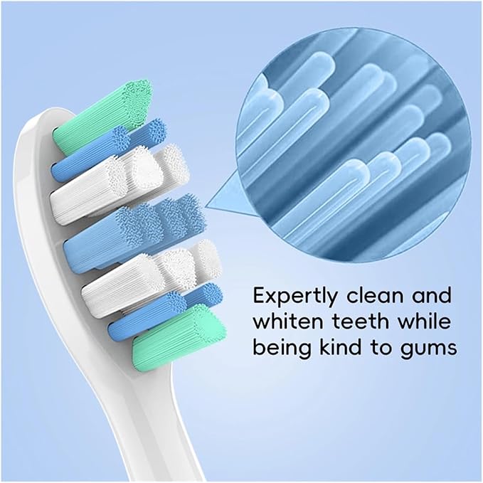 8/12/20 Pcs Compatible with Philips Sonicare Electric Toothbrush Replacement Brush Heads Refills for 1100 2100 4100(White-8 Pcs)