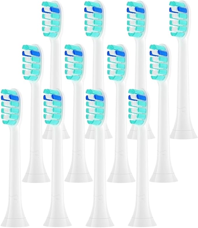 5Models Electric Toothbrush Head Compatible with HX5/HX6/HX7/HX8HX9 Series Models(Blue)