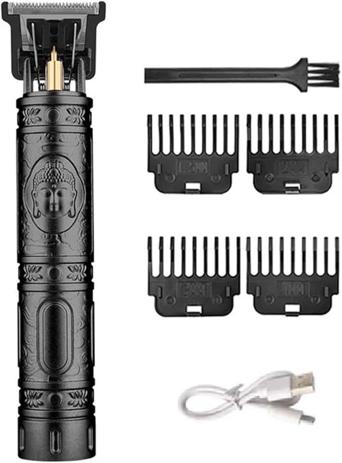 Razors Vintage T9 Electric Hair Cutting Machine Hair Clipper Professional Barber Men Shaver Rechargeable Hair Trimmer for Men(Black Buddha)