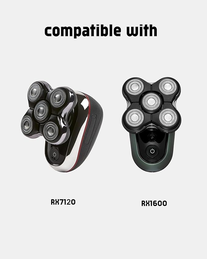 Balder Boss Replacement Head Compatible with Remington Balder Boss XR7120 XR7100 and RX7 Ultimate Series XR1600 2 Pack Remington Shaver Replacement Heads 2 Cleaning Brush