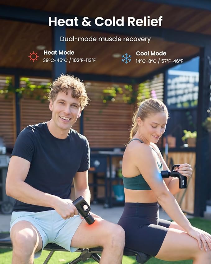 RENPHO Massage Gun with Heat and Cold