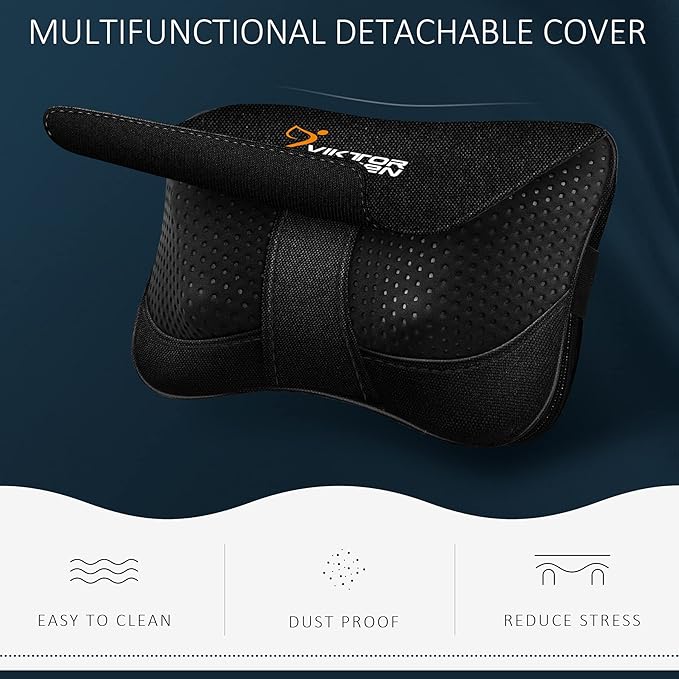 VIKTOR JURGEN Shiatsu Back Massager with Heat - Kneading Massage Pillow for Neck Shoulder Pain Relief - Christmas Gift for Women Men Dad Mom - Great for Mother's Day Father's Day Valentine's Day